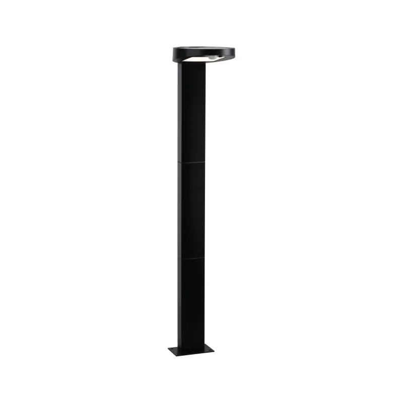 Borne lumineuse Outdoor Solar Ryse IP44 3000K 100lm détect mouvement anthracite