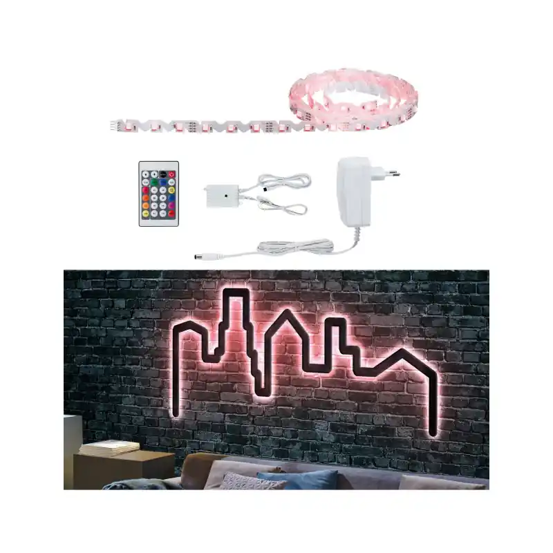 Kit Function FlexLED 3D 3 m RGB 19W 230V/12V 24VA Blanc