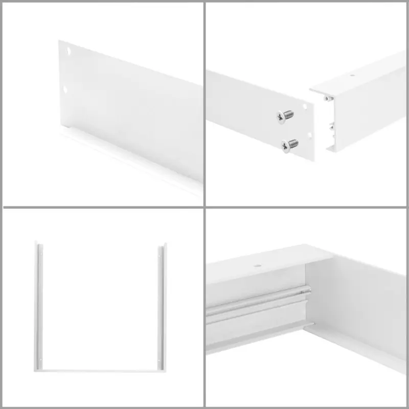 kit pose saillie pour dalle led 60x120cm panneaux lumineux 600x1200mm
