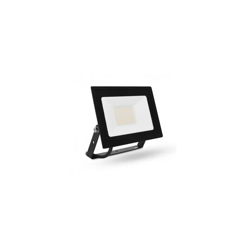Projecteur led 30W-6000k-noir-extra plat-ip65-2700 lumens étanche extérieur rocaille jardin