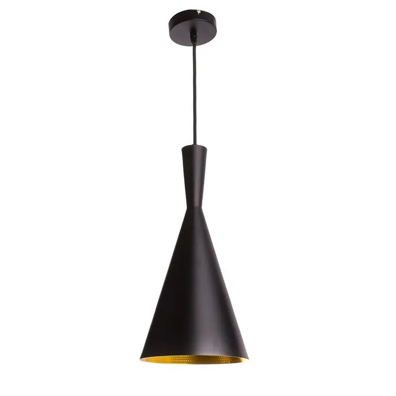 SUSPENSION moderne noire lustre plafonnier conique culot ampoule e27