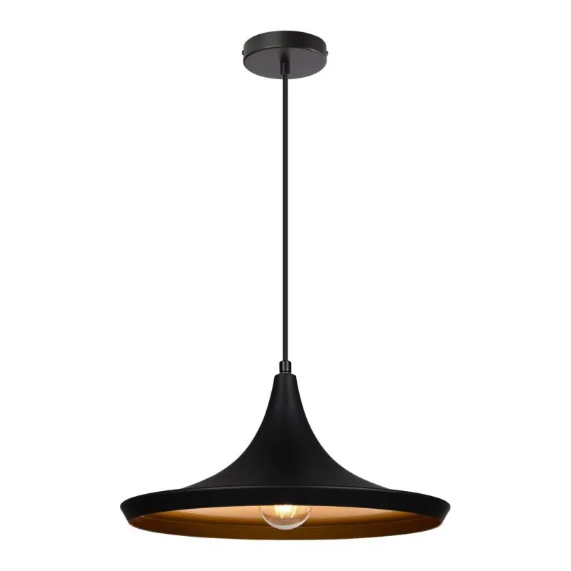 SUSPENSION moderne noire lustre plafonnier culot ampoule e27