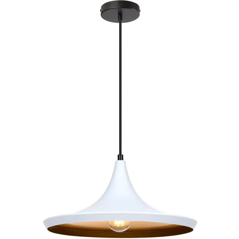 SUSPENSION moderne blanche lustre plafonnier culot ampoule e27