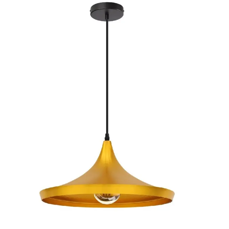 SUSPENSION moderne doré lustre plafonnier culot ampoule e27