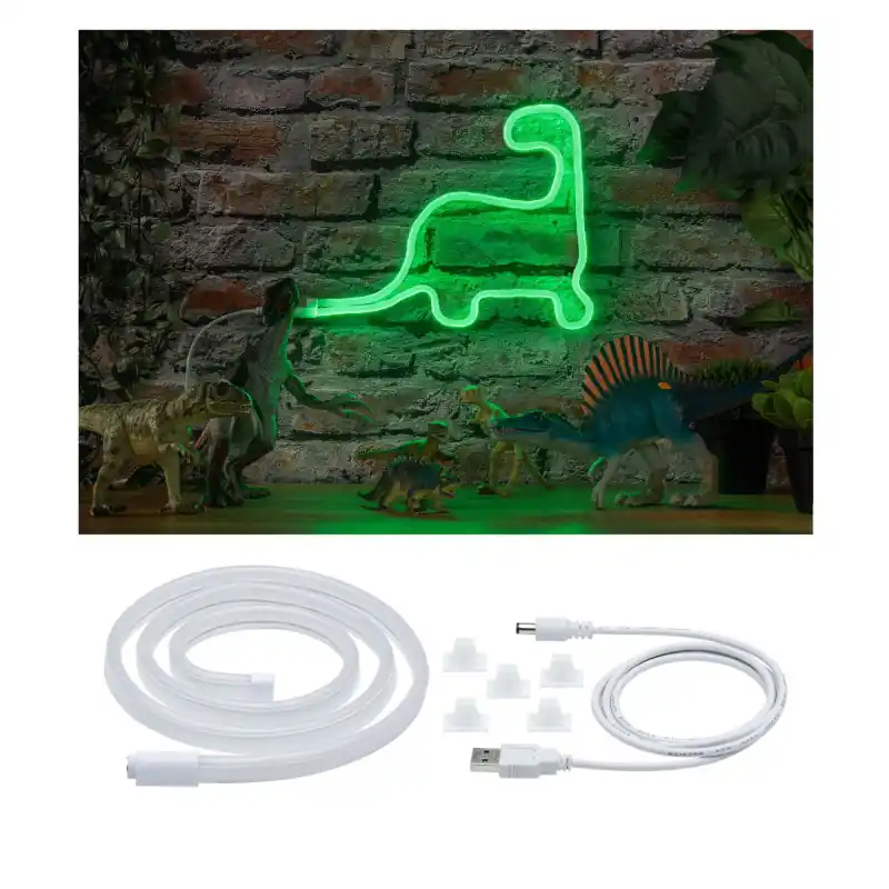 Strip USB Neon Colorflex vert 1m 4,5W 5V blanc plastique