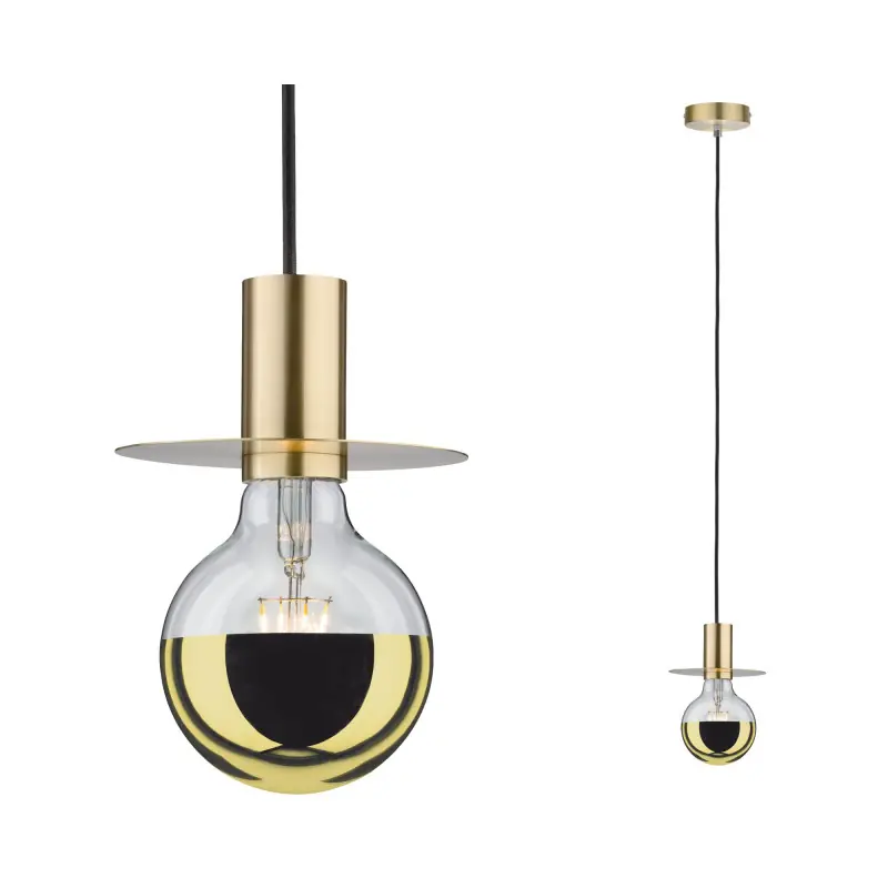 lum en susp Neordic Stian max1x20W E27 Laiton brossé 230V, métal