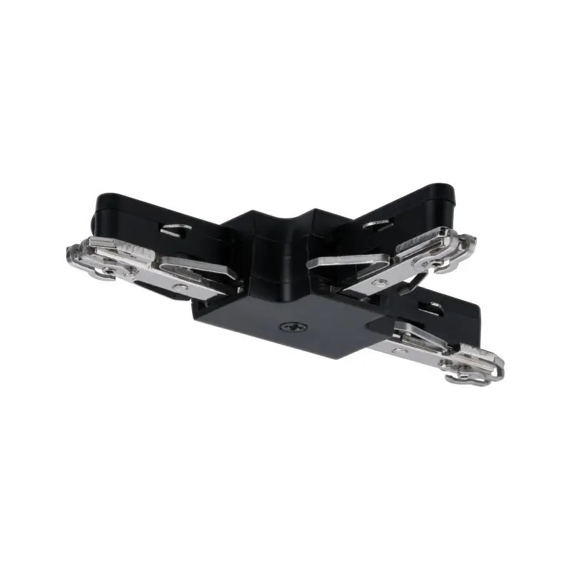 Connecteur en T URail fixe Noir dép 230V plastique/Métal