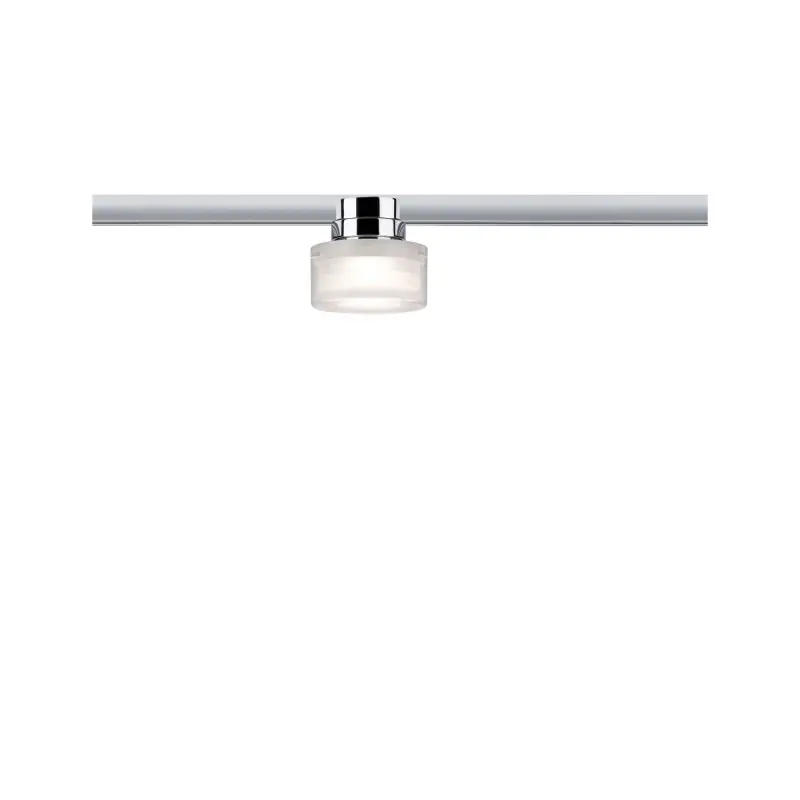 Ceiling Topa URail Dot 1x5,2W Chrome/Clair/Satin 230V Métal/Acrylique
