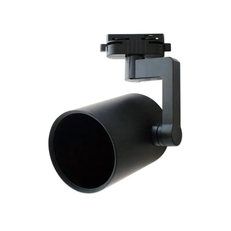 xiled-spot pour rail noir monophase 1 allumage culot e27 boutiques commerces