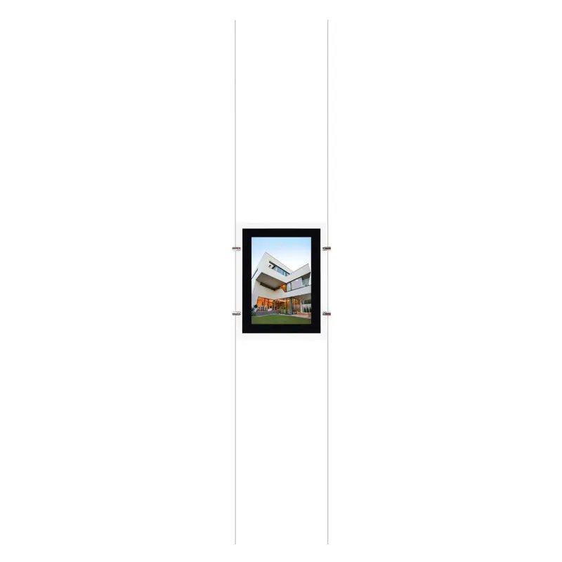 kit affichage led pour photo agence immobilière vitrine enseigne feuille a3 vertical