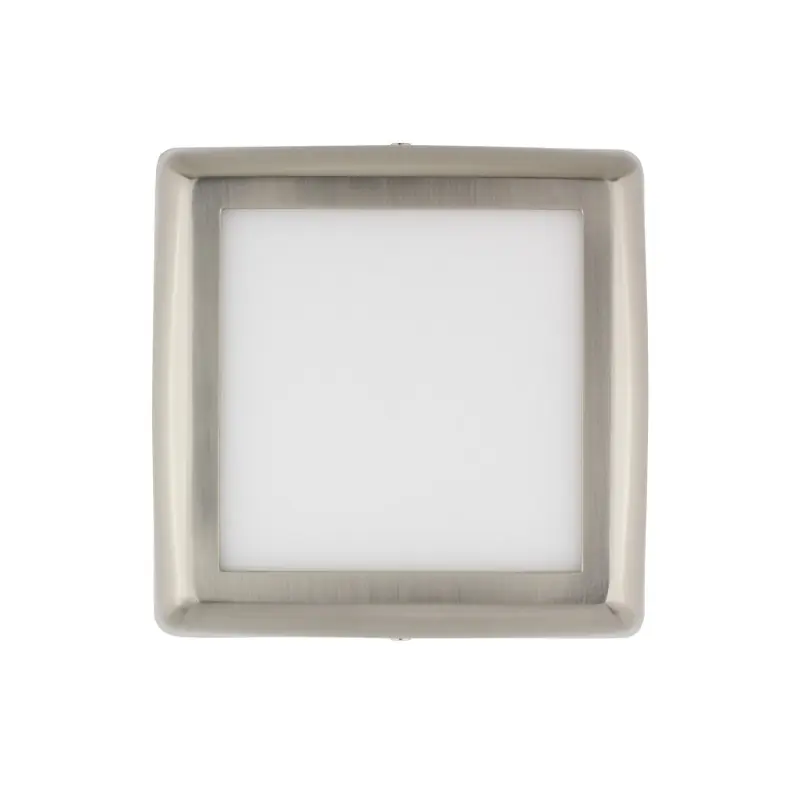applique plafonnier inox led carre 18w installation en saillie