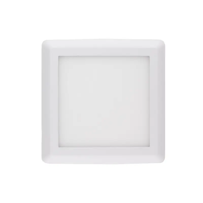 applique plafonnier led 24w carre blanc installation en saillie