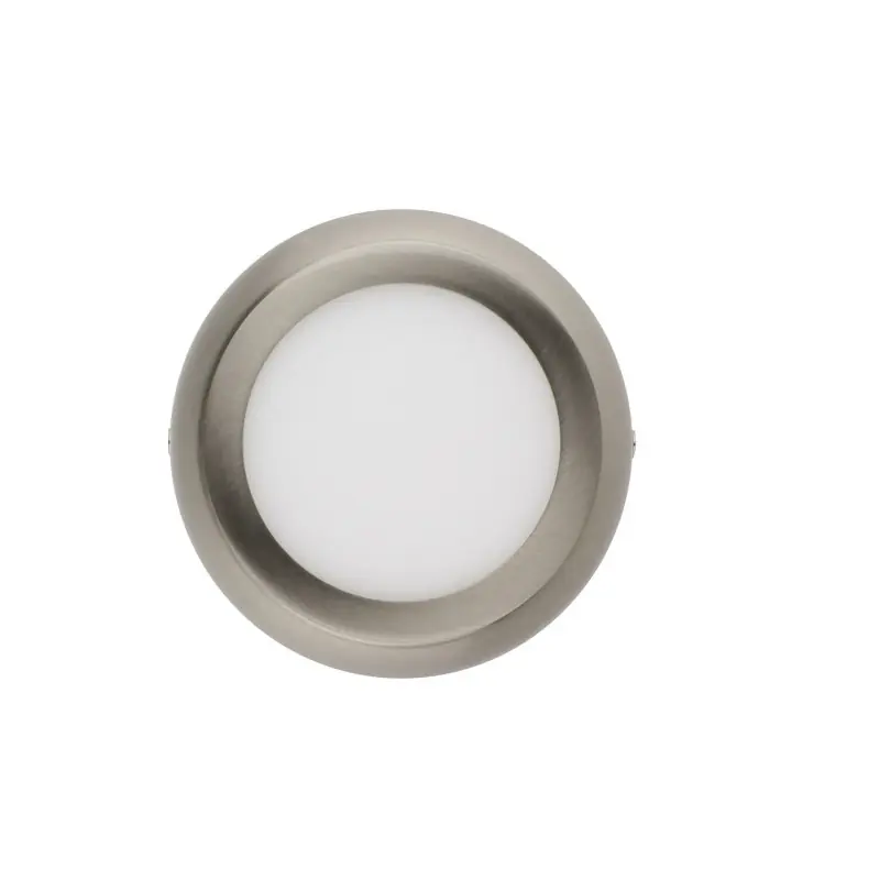applique plafonnier ROND 6w led installation en saillie inox
