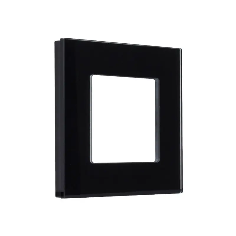 plaque verre simple poste noir ou blanc