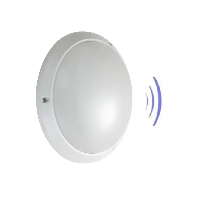 hublot detecteur applique plafonnier ip54-ik10-25w exterieur rond blanc cct