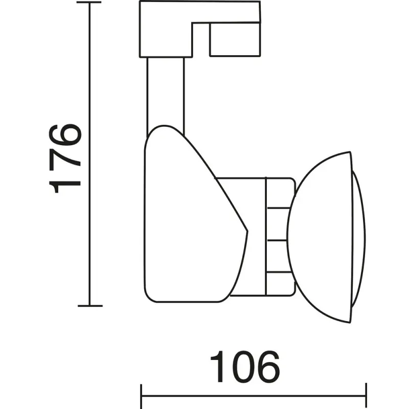 Projecteur BELMEZ GU10 PAR16 1X50W GR.