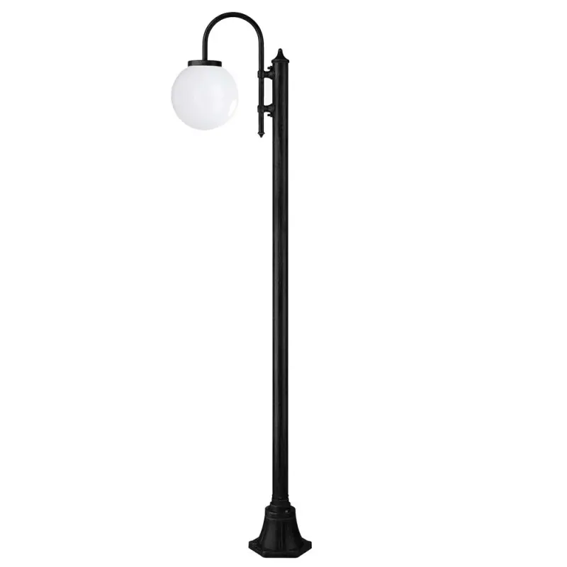Colonne BOOM IP43 E27 1 ballon noir