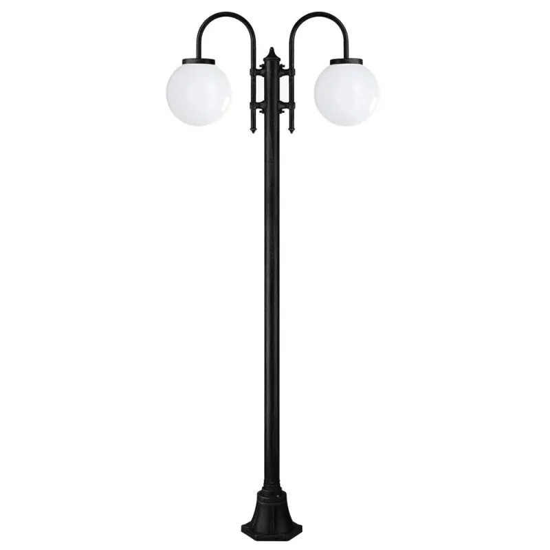 Colonne BOOM IP43 E27 2 ballon noir