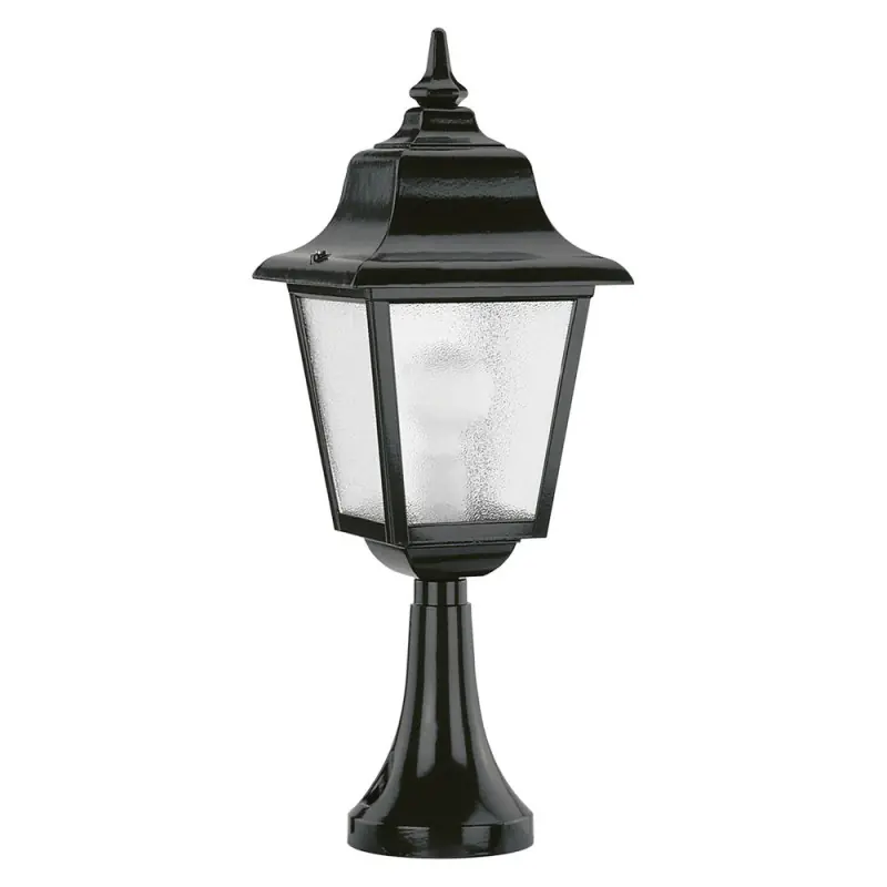 Borne ROB IP44 E27 Noir cri.mat.