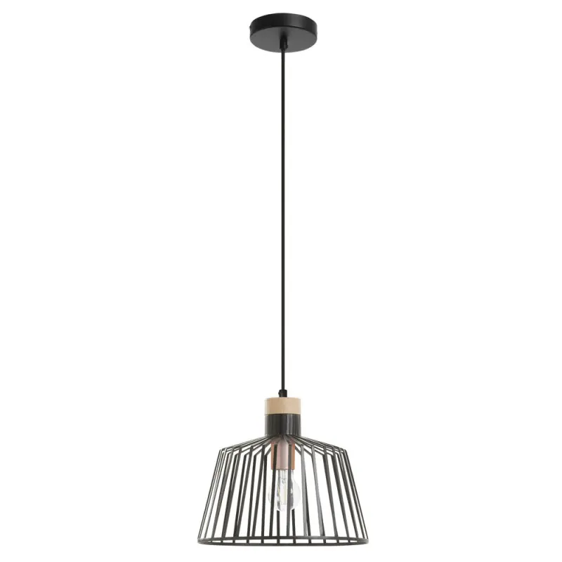 Suspension BAGUET IP20 E27 60W Noir