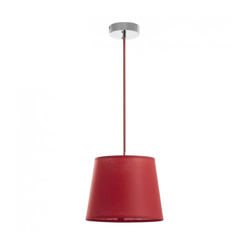 Suspension A TU ESTILO IP20 E27 chrome+rouge
