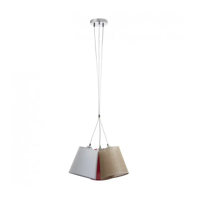 Suspension A TU ESTILO IP20 3xE27 chrome+transp