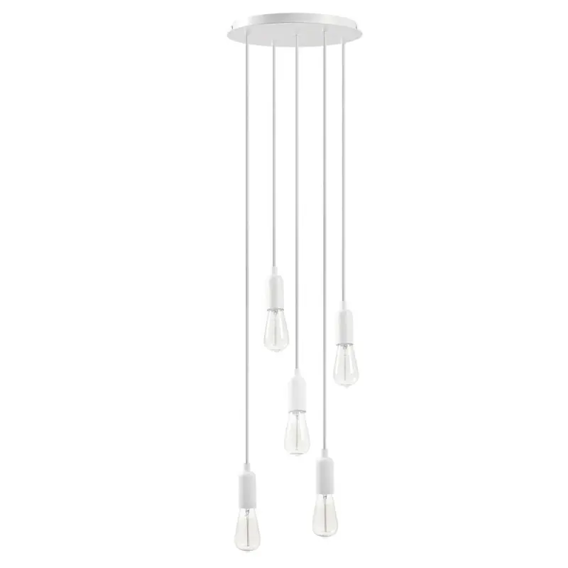 Suspension A TU ESTILO IP20 5xE27 60W blan