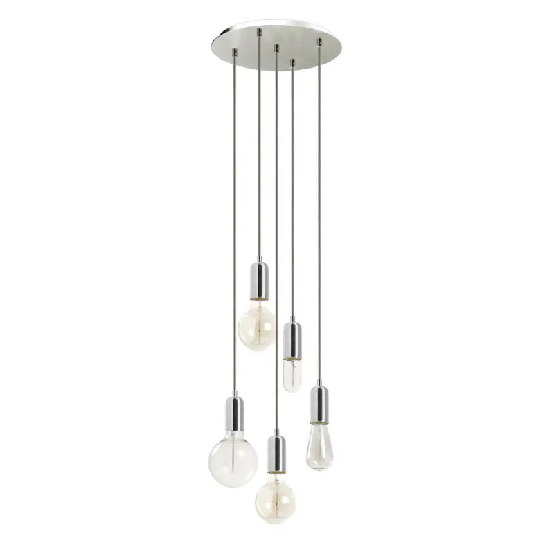 Suspension A TU ESTILO IP20 5xE27 60W crom