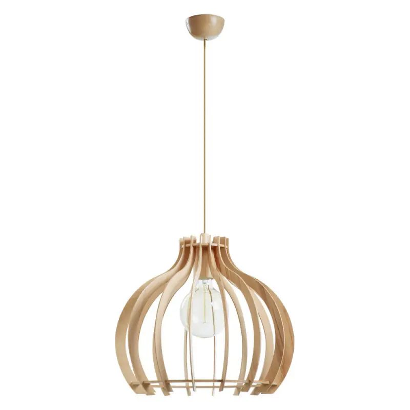 Suspension CUSKA IP20 E27 60W Bois hêtre