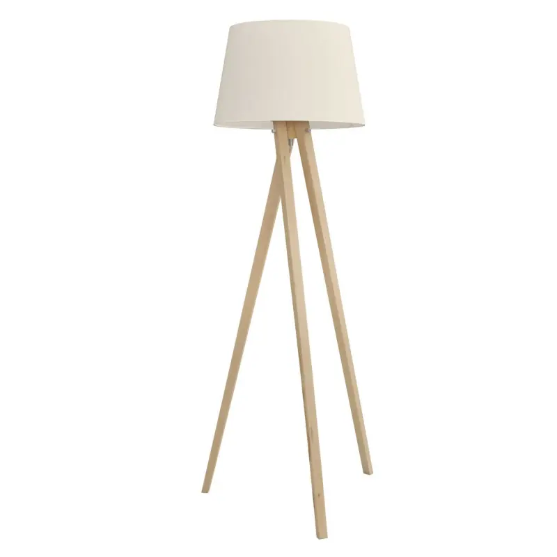 Lampadaire à poser 155cm LARS IP20 60W Bois hêtre