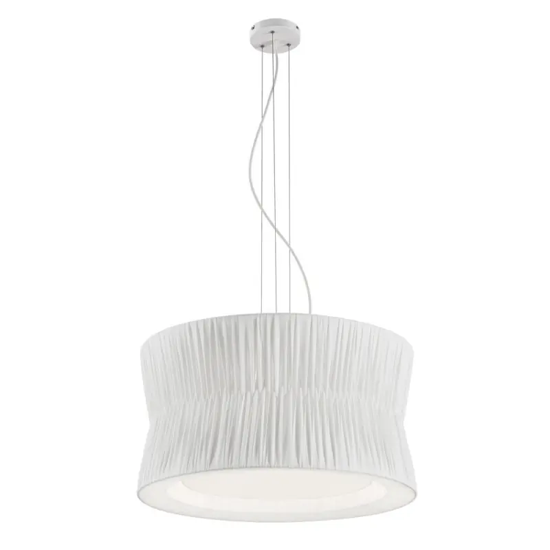 Suspension CORA IP20 3x E27 máx. 60W Ribbon Wrapped Blanc