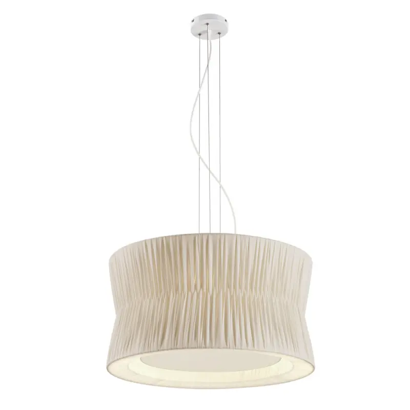 Suspension CORA IP20 3x E27 máx. 60W Ribbon Wrapped beige