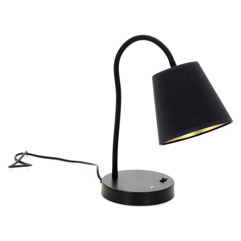 Lampes à poser MONTECARLO IP20 E27(Ø45) máx. 60W Cotton Noir