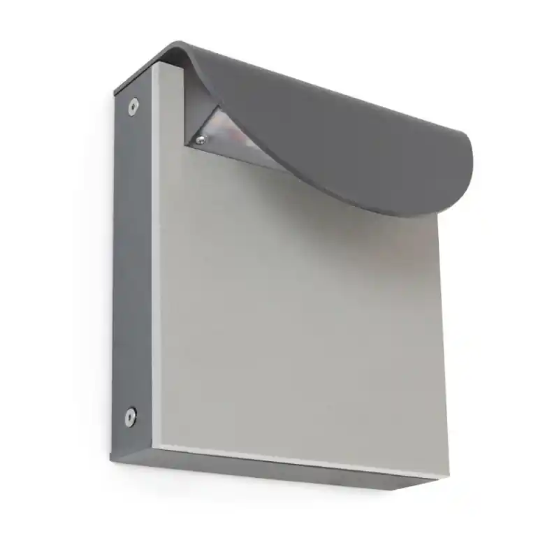 Appliquer LED 21cm 8,5W 3000K Gris.Neolith Phedra Satin