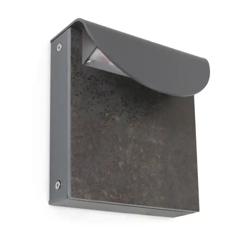 Appliquer LED 21cm 8,5W 3000K Gris. Neolith Iron Moss Satin