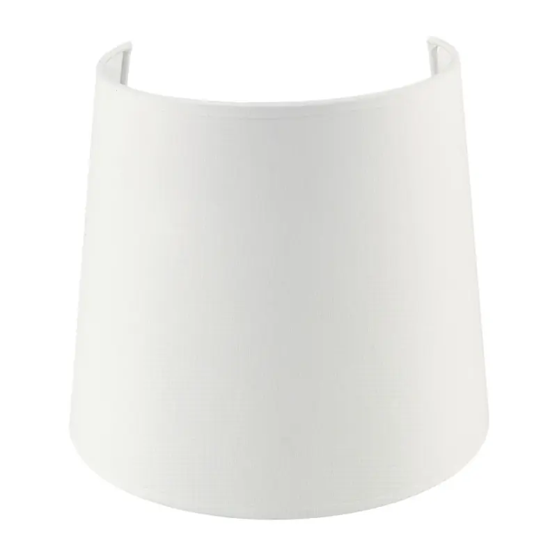 Abat-jour conique 21 cm cotton Blanc