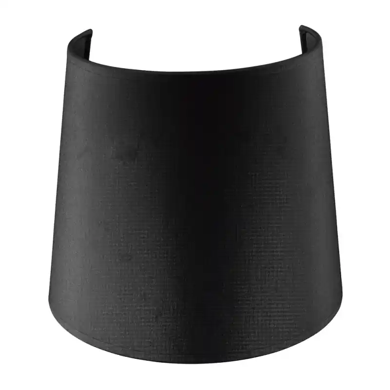 Abat-jour conique 21 cm cotton Noir