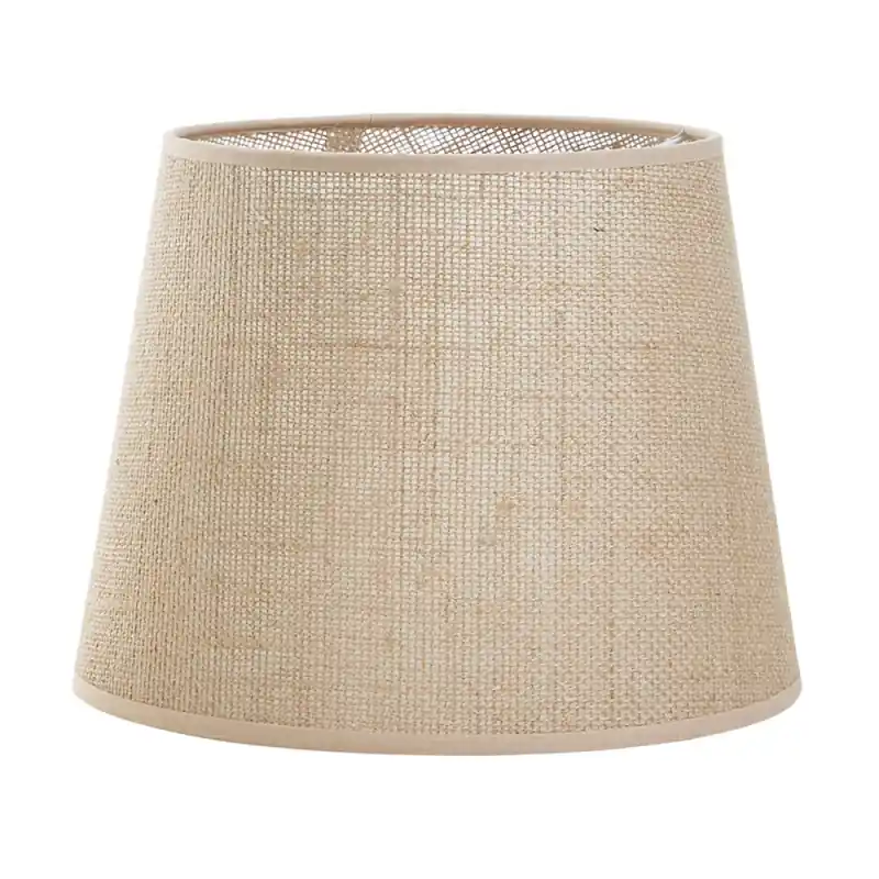 Abat-jour A TU ESTILO yute beige Ø19CM
