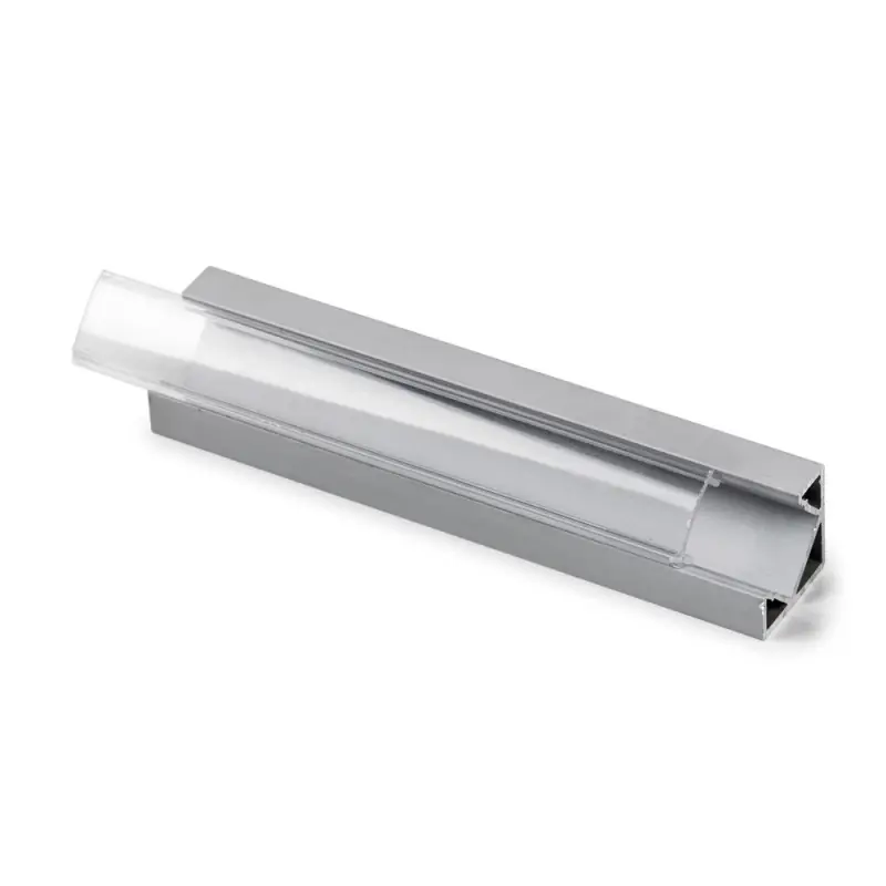 Profil en aluminium anodisé pour coin 18,5x18,5 (3m)