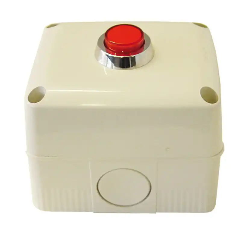 Bouton-poussoir à circuit fermé Blanc