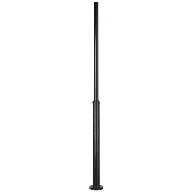Colonne de résine lisse 280 cms. C/Reg. Noir.