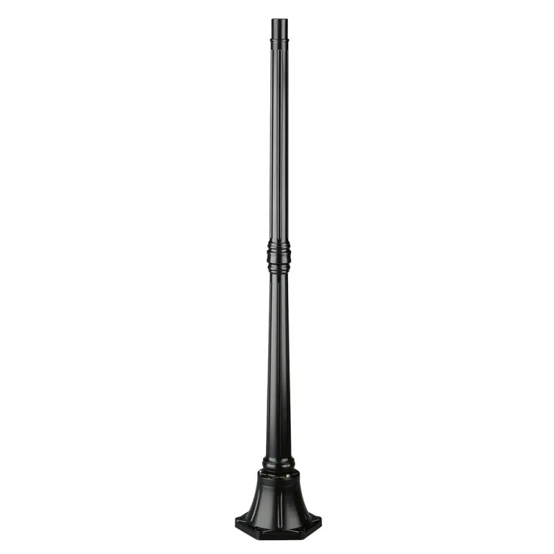 Colonne Luminaire 134cm Ø4,5cm Noir.