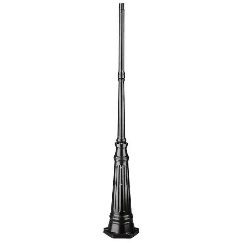 Colonne Luminaire 201cm Ø4,5cm Noir.