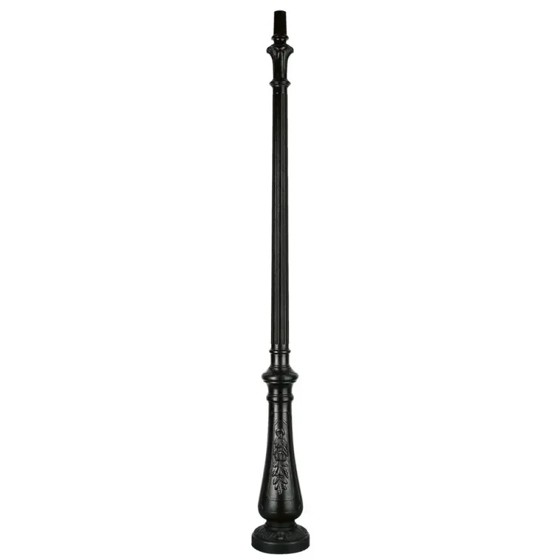 Colonne mat decoré résine 250 cms. noir