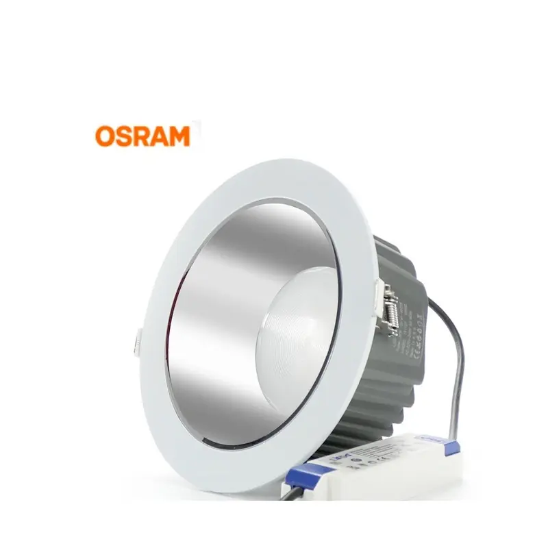 Encastrable 50w led blanc 5500 lumens réflecteur chrome ugr17