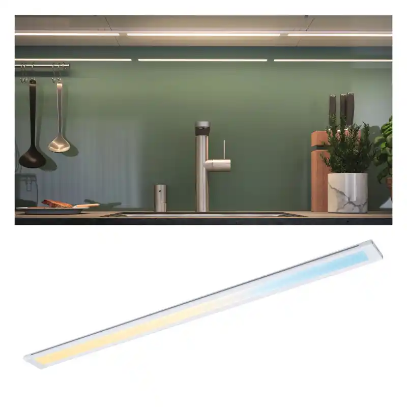 Clever Connect cadre de spot 500mm 1x 8W 2700-6500K 12V Blanc dépoli/Alu