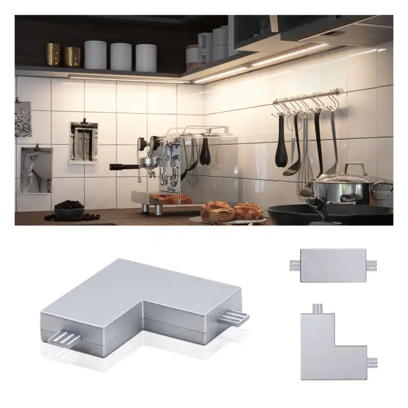 Connect d‘angle barre Clever Connect 12V Chrome mat / plastique