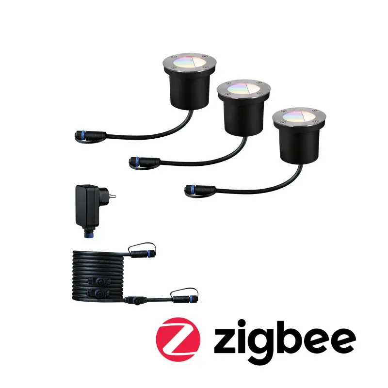 Encastré de sol Outdoor Plug & Shine Kit Starter IP65 RGBW 24V ZigBee