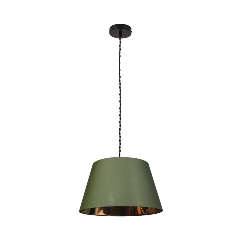 Suspension luminaire suspendu vert culot e27