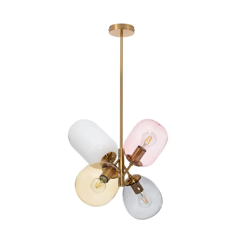 Suspension luminaire suspendu plafonnier 4 culot e27